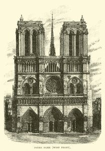 Notre Dame, nyugati front alkotó: English School