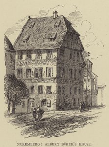 Nürnberg, Albert Durer háza (metszet) alkotó: English School