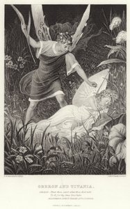 Oberon és Titánia, Szentivánéji álom, II. felvonás, III. jelenet alkotó: English School