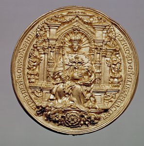 VIII. Henrik (1491-1547) pecsétjének előlapja (arany) (a hátoldalt lásd: 181809)
