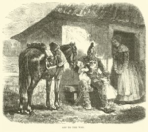 Indulás a háborúba, 1870. október alkotó: English School