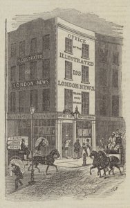 Az Illustrated London News irodája (metszet) alkotó: English School