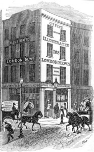 Az Illustrated London News irodája, 1842 alkotó: English School