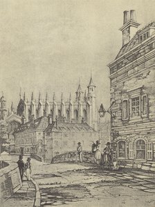 Old Barnes Pool Bridge, 1838 (mélynyomás) alkotó: English School