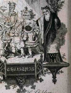 Öreg karácsony és gyermekei (metszet) alkotó: English School