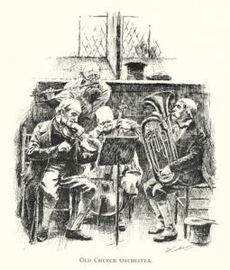 Old Church Orchestra (litho) alkotó: English School