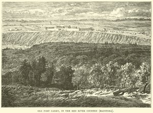 Old Fort Garry, a Red River Country, Manitoba alkotó: English School