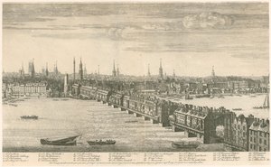 Old London Bridge – Bucks View 1749 alkotó: English School