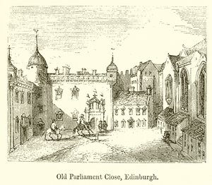 Régi Parlament bezárása, Edinburgh alkotó: English School