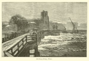 Régi Putney híd, tél alkotó: English School