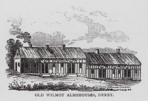 Old Wilmot Almshouses, Derby (metszet) alkotó: English School