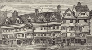 Régi házak a londoni Holborn Barsban alkotó: English School