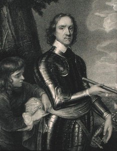 Oliver Cromwell (1599-1658) a „The Gallery of Portraits” című művéből, 1833-ban megjelent (metszet) alkotó: English School