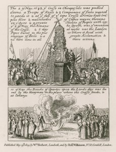 1643. május 2-án a londoni Cheapside-ban lebontották a keresztet alkotó: English School
