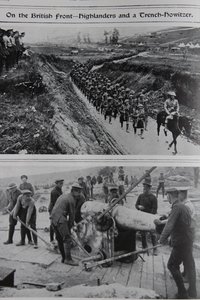 A brit fronton - Felvidékiek és egy lövészároki tarack, 1914-18 alkotó: English School