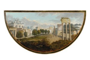Az egyik pár III. György teázóasztal közül, valószínűleg ír, 1780 körül alkotó: English School