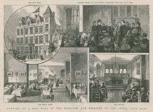 A Mellkasi Betegségek Kórházának új szárnyának megnyitása, a City Road, London alkotó: English School