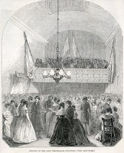 A Cork Temperance Institute megnyitása, 1845 alkotó: English School
