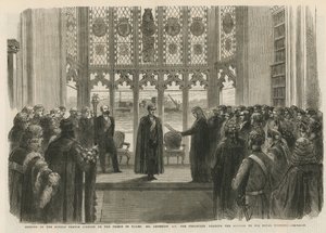 A Középtemplomi Könyvtár megnyitója alkotó: English School
