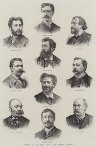 A Párizsi Szalon megnyitója, Néhány francia festő (metszet) alkotó: English School