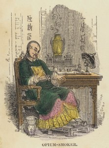 Opium-Smoker (színes metszet) alkotó: English School
