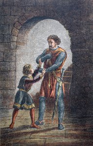 "Vagy Hubert, ha akarod, vágd ki a nyelvem, hogy megtarthassam a szemem" (1890) alkotó: English School