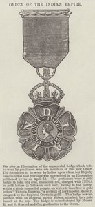 Az Indiai Birodalom rendje (metszet) alkotó: English School