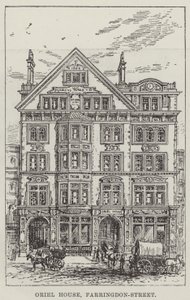 Oriel ház, Farringdon-Street (metszet) alkotó: English School