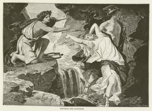 Orpheus és Eurydice (metszet) alkotó: English School