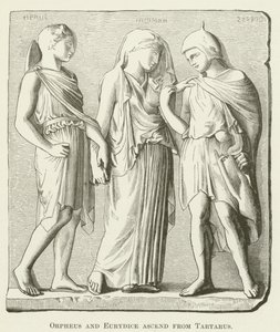 Orpheus és Eurydice a Tartarusból emelkedik fel alkotó: English School