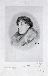 Oscar Wilde (1854-1900) egy Bijou portré, a Társaságtól alkotó: English School