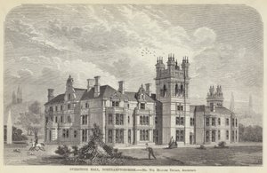 Overstone Hall, Northamptonshire (metszet) alkotó: English School