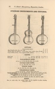 Oldal G Butler Illusztrált Hangszerkatalógusából (metszet) alkotó: English School