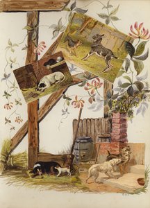 Oldal a késő viktoriánus vendégkönyvből (multimédiás) alkotó: English School