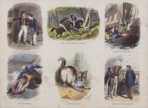 Oldal a Vonzó képeskönyvből (színes metszet) alkotó: English School