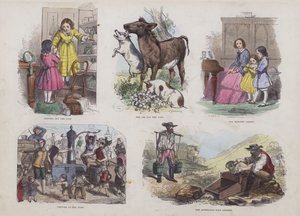Oldal a Vonzó képeskönyvből (színes metszet) alkotó: English School