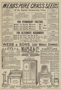 Hirdetések oldala (metszet) alkotó: English School