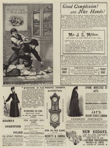 Hirdetések oldala (metszet) alkotó: English School