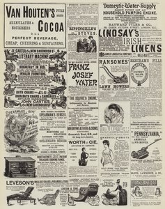 Hirdetések oldala (metszet) alkotó: English School