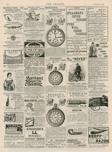 A The Graphic reklámoldala, 1888. szeptember 22 alkotó: English School