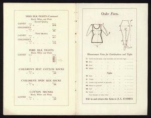 Oldalak Gamba híres Milan Toe balettcipőjének katalógusából (litho) alkotó: English School