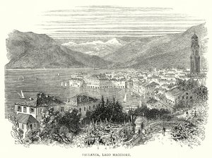 Pallanza, Maggiore-tó (metszet) alkotó: English School