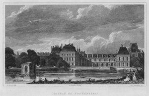 Párizs, Chateau De Fontainebleau (metszet) alkotó: English School