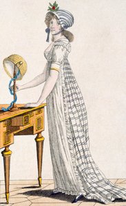 Párizsi ruha, a Ladys Magazine-ból, 1802 alkotó: English School