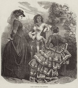 Párizsi divat októberre (metszet) alkotó: English School