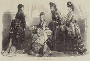 Párizsi divat októberre (metszet) alkotó: English School