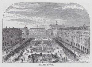 Párizs, Palais Royal (metszet) alkotó: English School