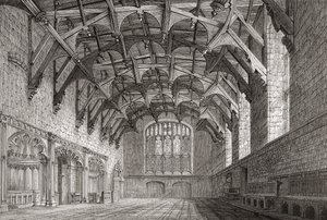 Parlament, Edinburgh, J. R. Green „Az angol nép rövid története” című művéből, 1893-ban alkotó: English School