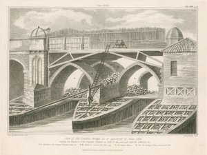 Az 1826 júniusában megjelent Old London Bridge része alkotó: English School