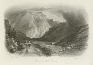 Nant Ffrancon hágója, Észak-Wales alkotó: English School